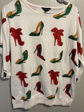 Love and Lace 3/4 High Heel Shirt Size Medium